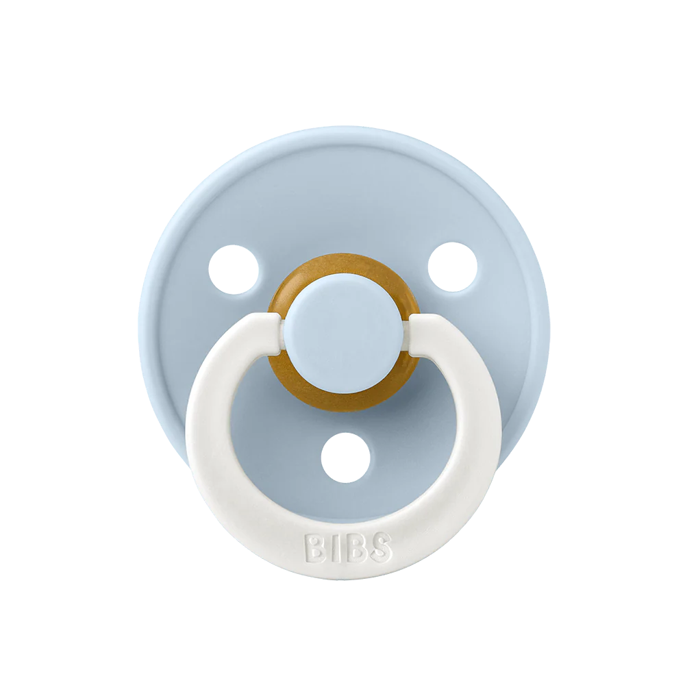 Ti Giả Núm Tròn Bibs Pacifier Colour Latex Glow Size 2 Từ 6-18 Tháng