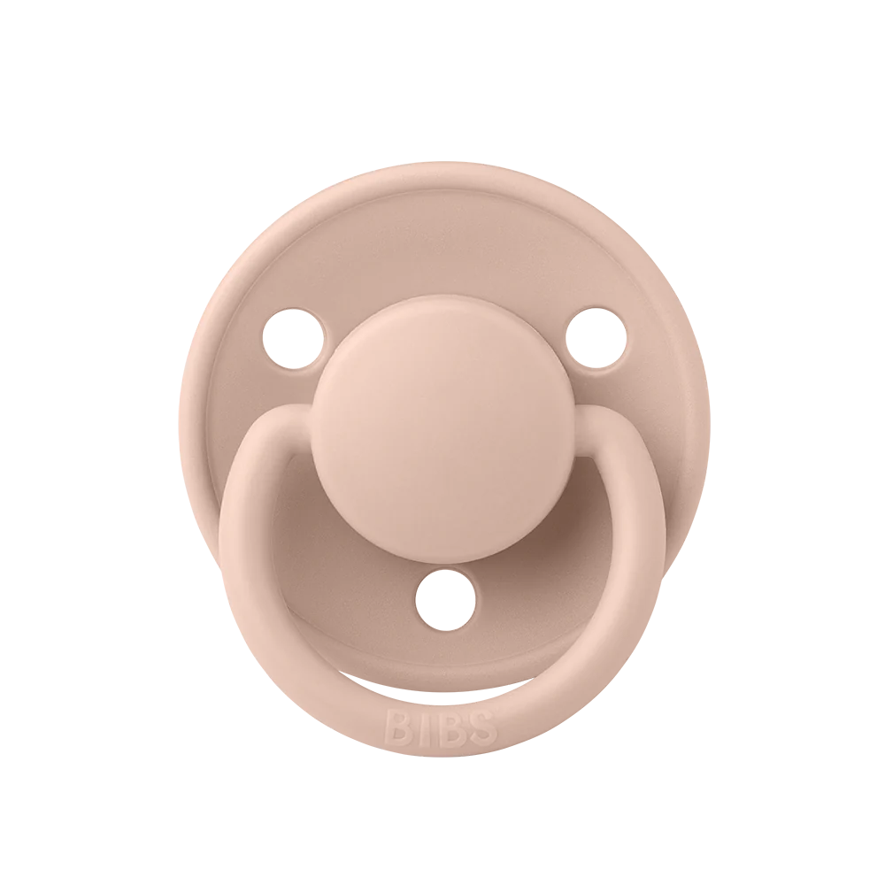 Ti Giả Núm Tròn Bibs Pacifier De Lux Silicone One Size Từ 0-3 Tuổi