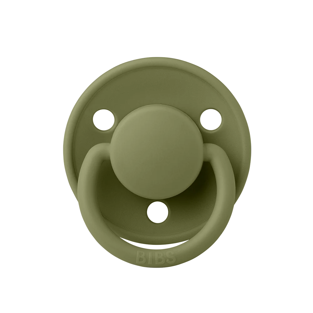 Ti Giả Núm Tròn Bibs Pacifier De Lux Silicone One Size Từ 0-3 Tuổi