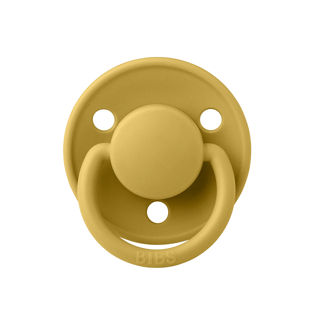 Ti Giả Núm Tròn Bibs Pacifier De Lux Silicone One Size Từ 0-3 Tuổi