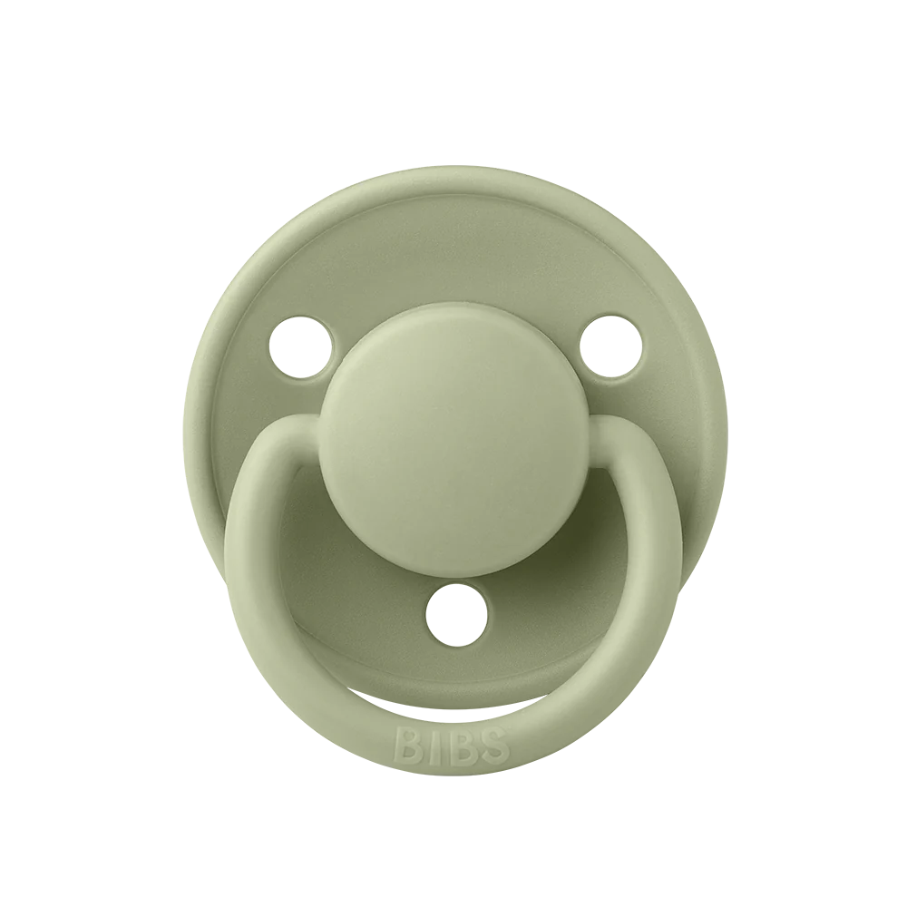 Ti Giả Núm Tròn Bibs Pacifier De Lux Silicone One Size Từ 0-3 Tuổi
