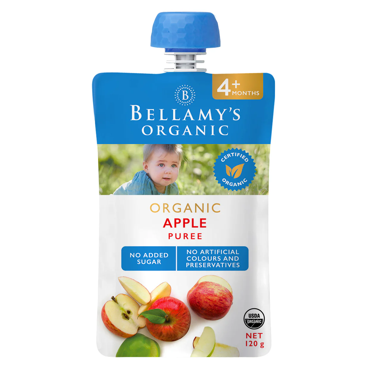 Táo Xay Nhuyễn Bellamy's Organic 4m+