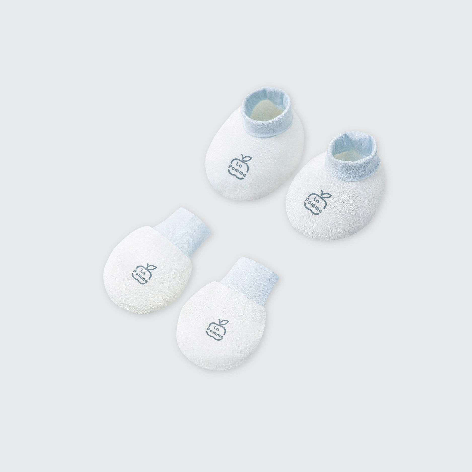 Set bao tay bao chân sơ sinh La Pomme Gấu con ngộ nghĩnh