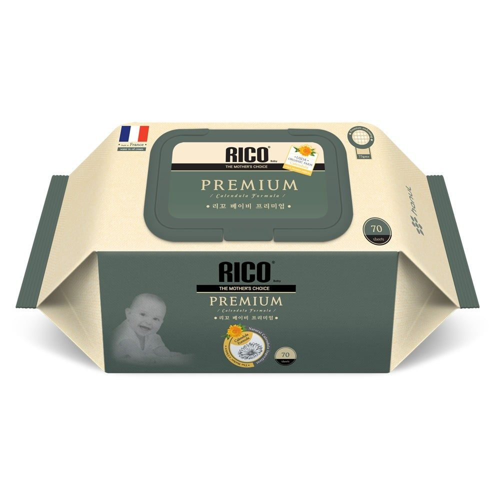 KHĂN ƯỚT CAO CẤP RICO PREMIUM - 70 TỜ