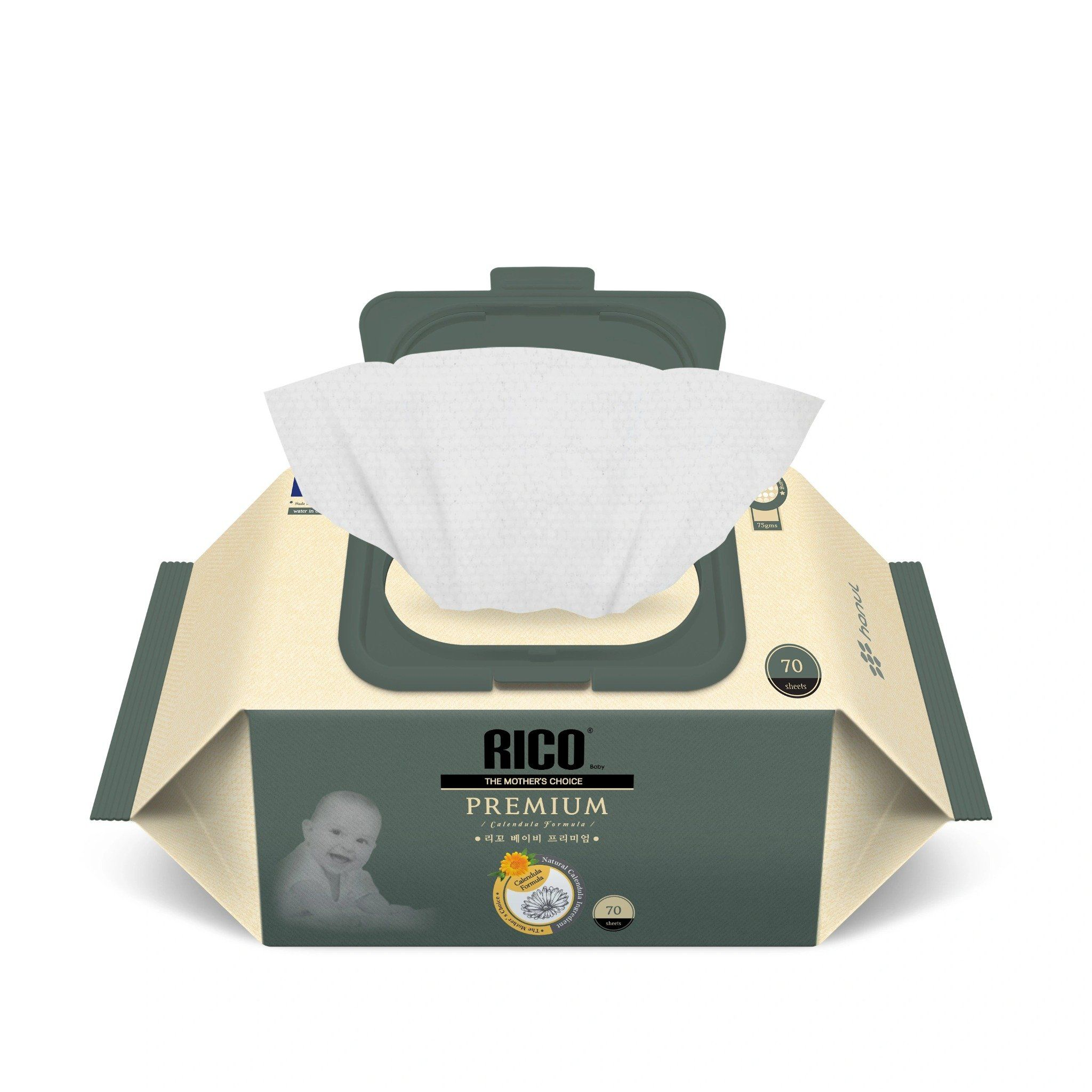 KHĂN ƯỚT CAO CẤP RICO PREMIUM - 70 TỜ