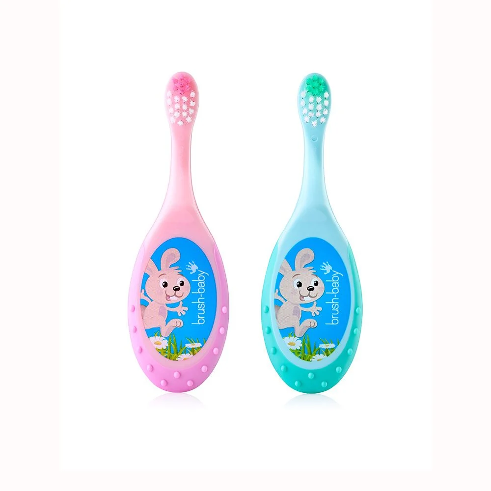 BỘ 2 BÀN CHẢI ĐÁNH RĂNG CHO BÉ FLOSSBRUSH BRUSH-BABY (0- 3 TUỔI)