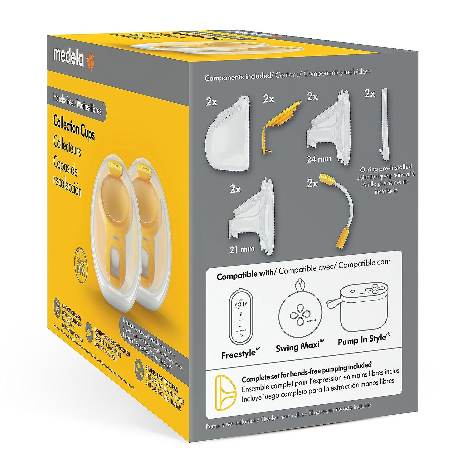 Cup Rãnh Tay Medela Hands - Free (Set 2 Cups)