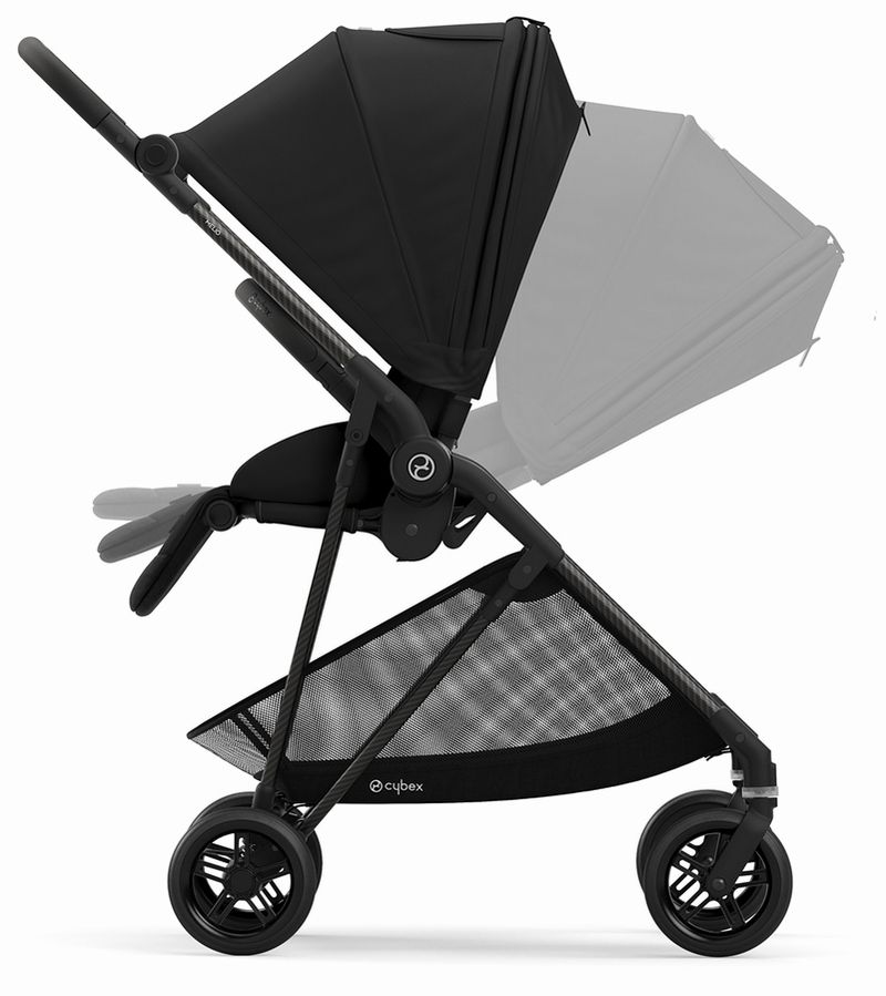 Xe Đẩy Cybex Melio Carbon - Màu Deep Black (Bản Mỹ)