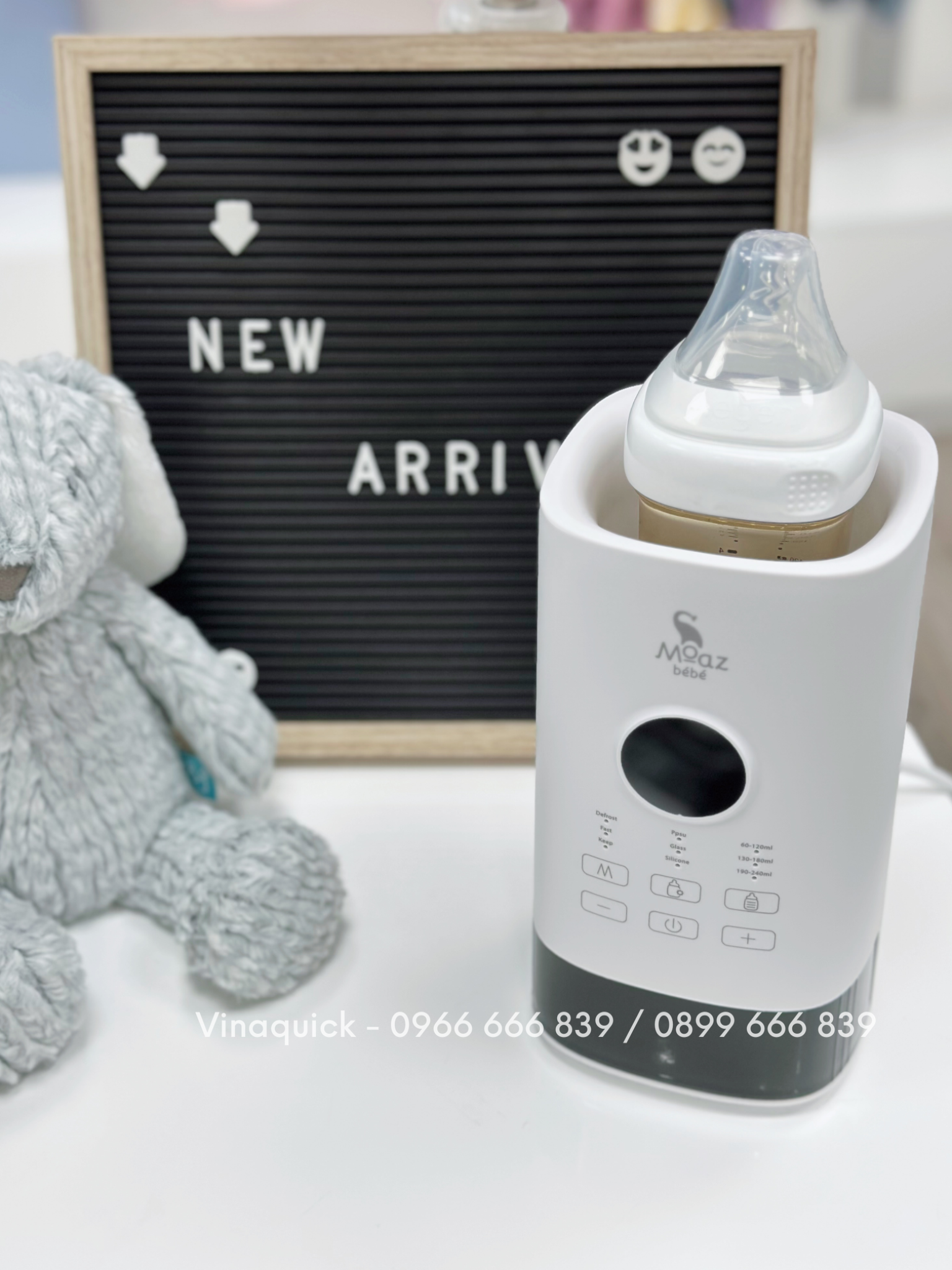 Máy hâm sữa thông minh siêu tốc Moaz BéBé MB-033