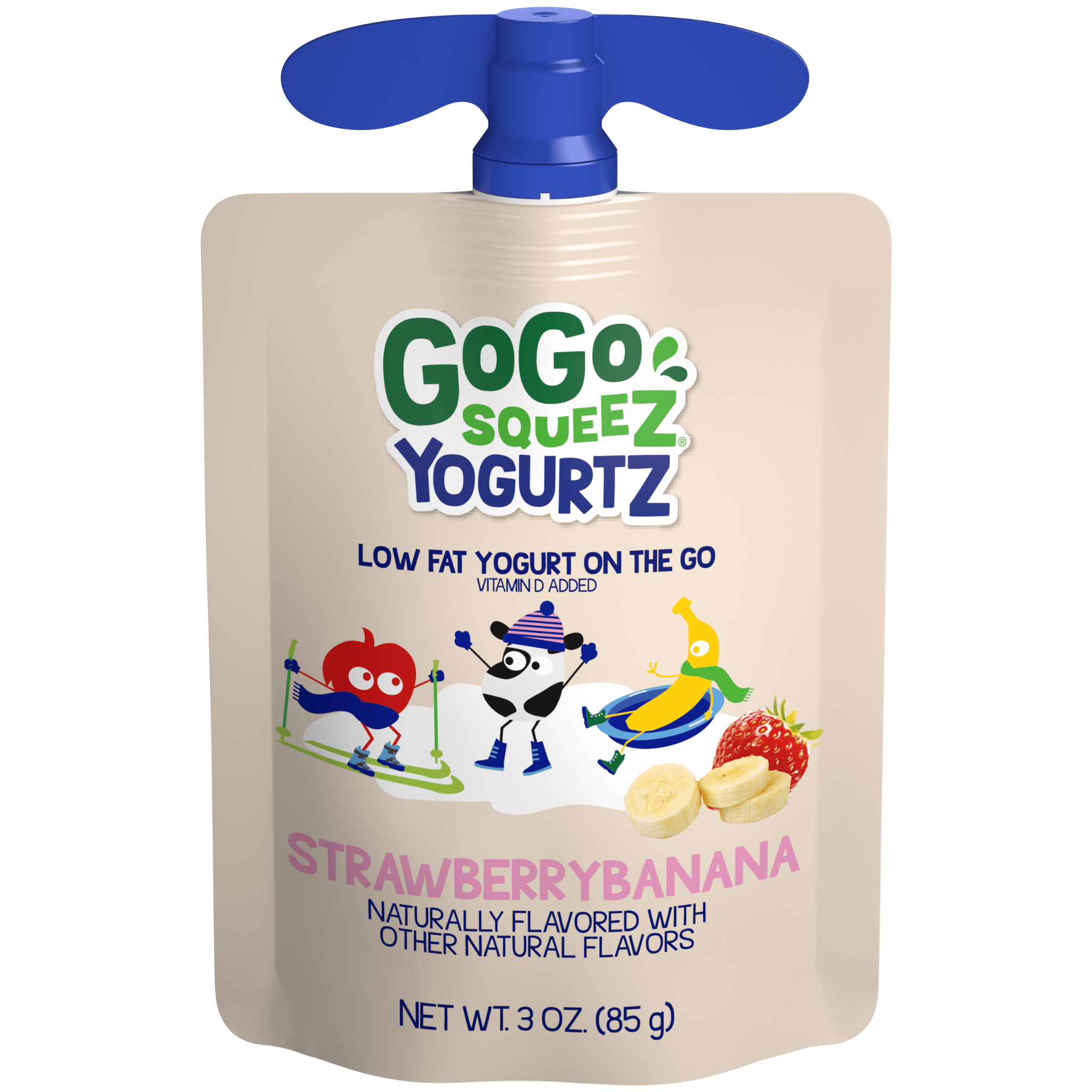 Sữa chua túi Gogo SqueeZ YogurtZ - Dâu Chuối