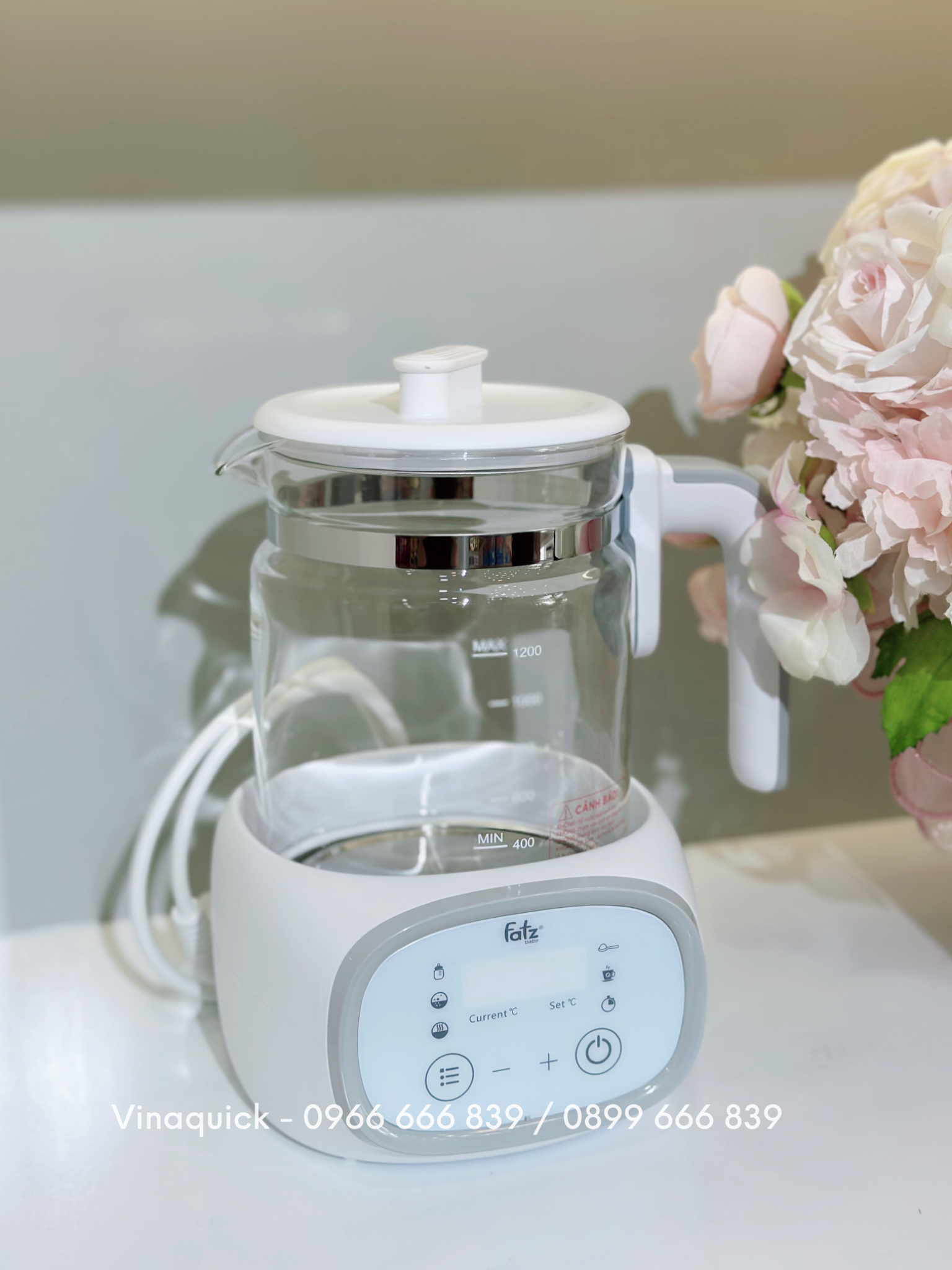 Máy đun và hâm nước pha sữa điện tử Fatzbaby QUICK 9