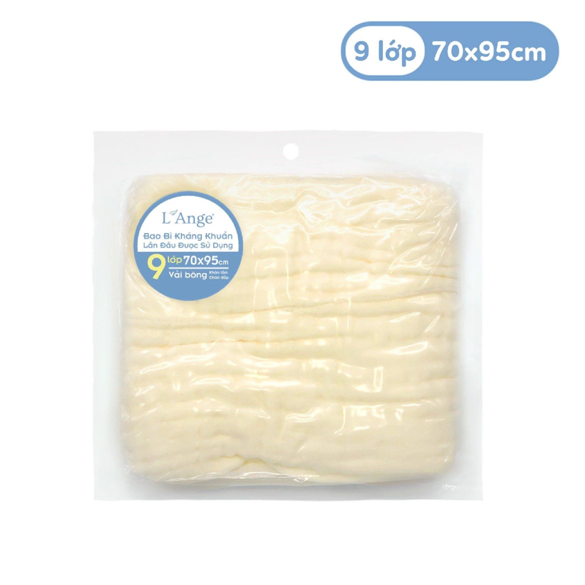 Khăn tắm vải bông 9 lớp L'ange 70 x 95 cm