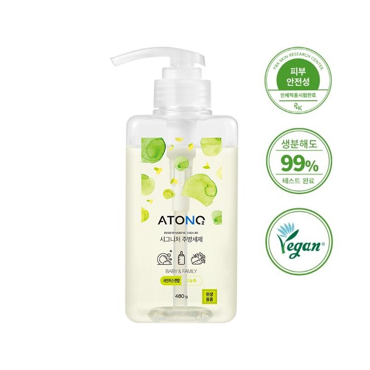 Nước Rửa Bình - Rau Củ Quả Và Chén Bát Thuần Chay Đậm Đặc Atono2