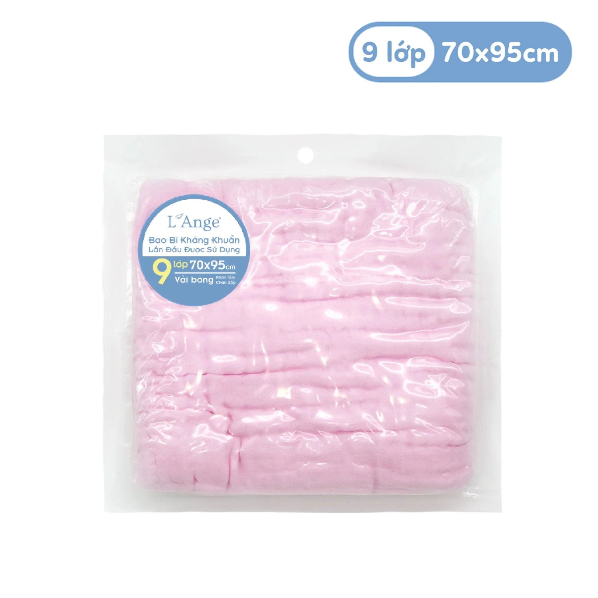 Khăn tắm vải bông 9 lớp L'ange 70 x 95 cm