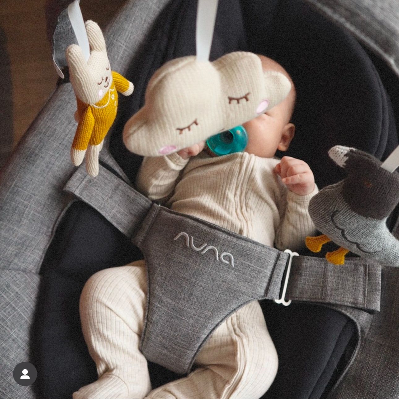 NÔI NUNA LEAF GROW BOUNCER - MÀU GRANITE