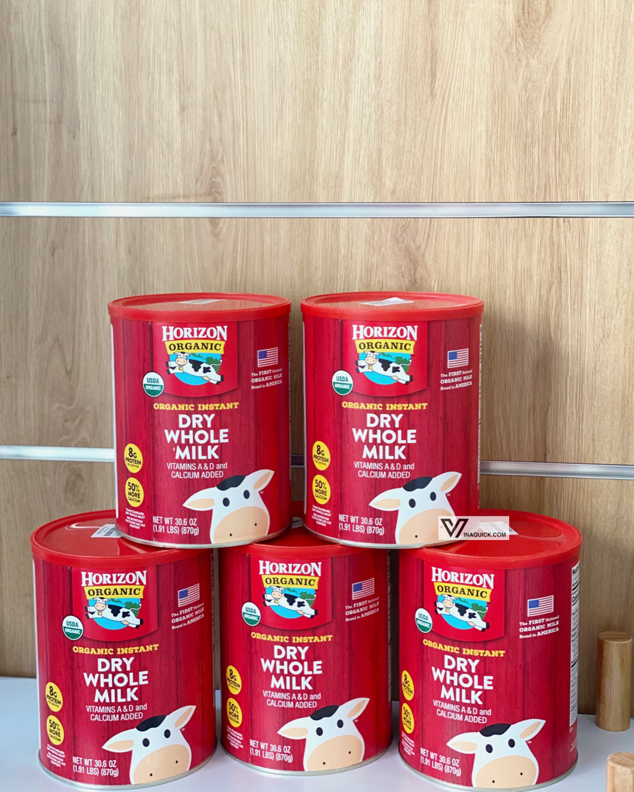 Sữa tươi nguyên kem dạng bột Horizon Organic Dry Whole Milk 870G