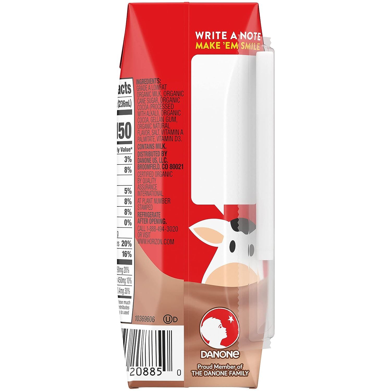 (HỘP) SỮA TƯƠI HORIZON CHOCOLATE ORGANIC LOWFAT MILK 236ML