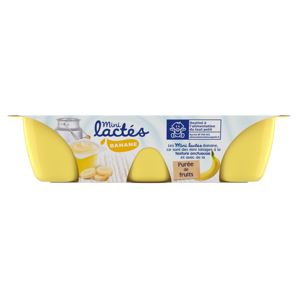 Sữa chua Bledina Mini Lactes vị Chuối 6M+ (55g x 6)