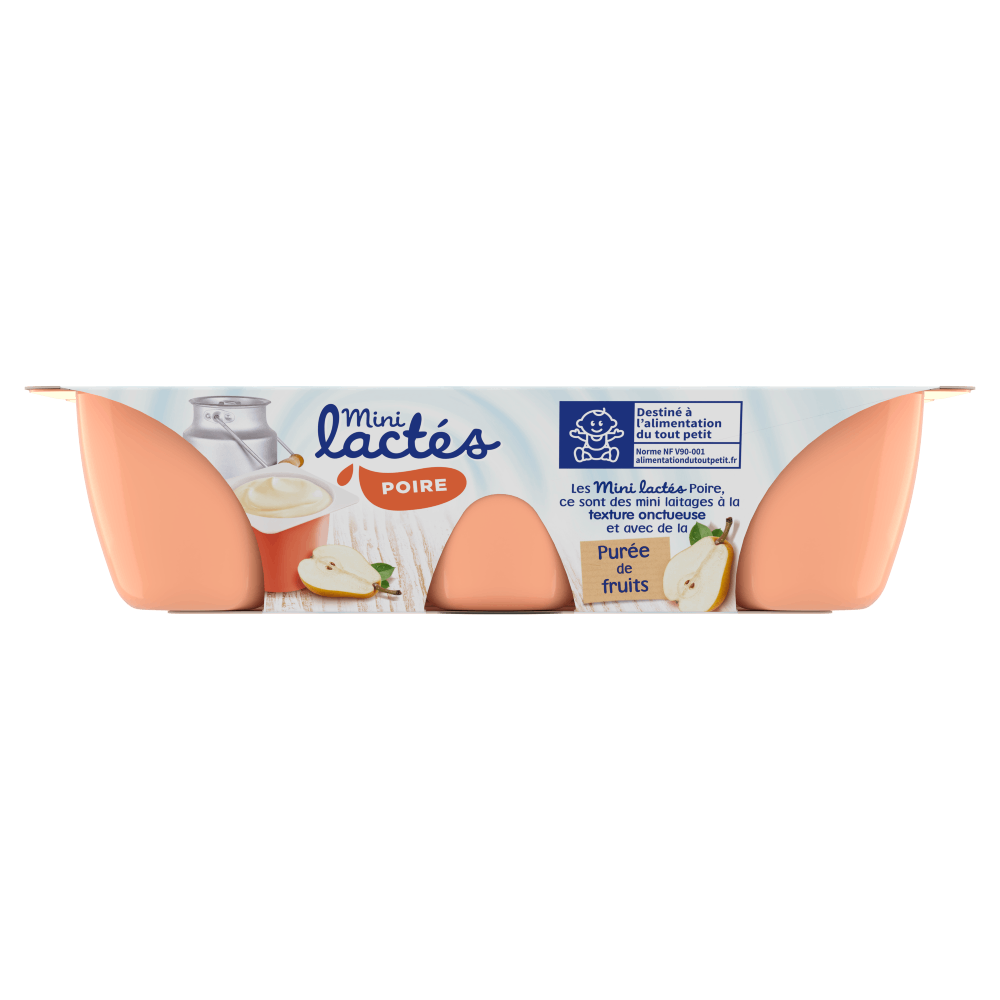 Sữa chua Bledina Mini Lactes vị Lê 6M+ (55g x 6)