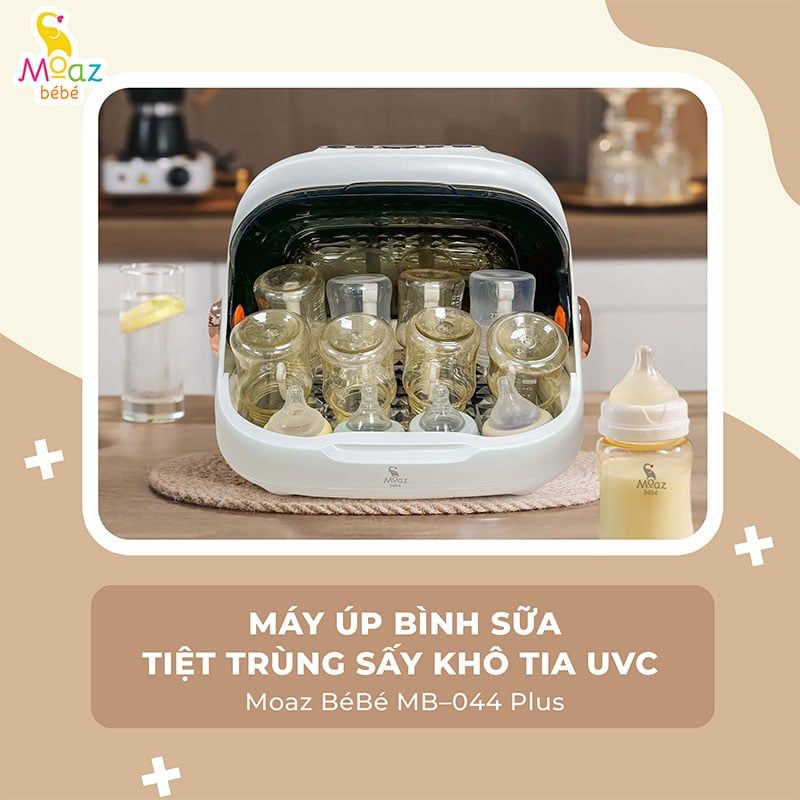 Máy úp bình sữa - tiệt trùng sấy khô tia UVC Moaz BéBé MB-044