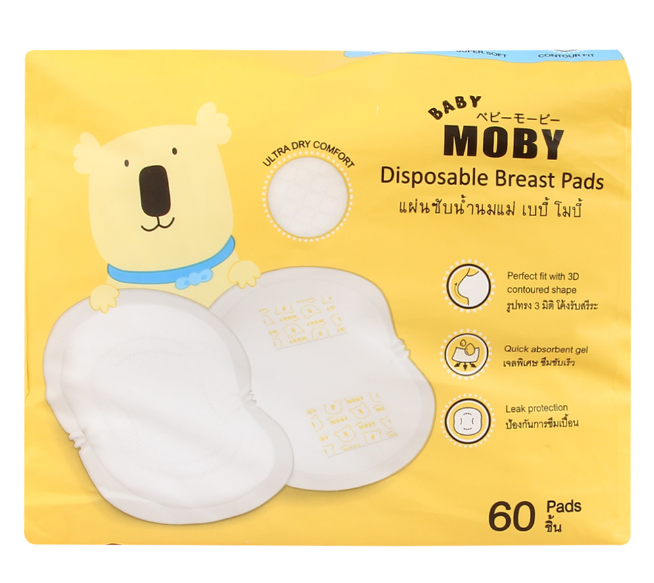 Miếng lót thấm sữa Moby (60 miếng)