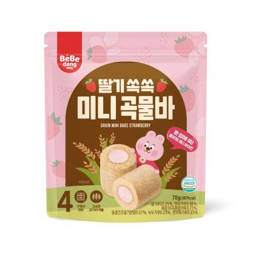 Bánh Cuộn Ngũ Cốc Mini Bebedang Cho Bé Từ 15M+ (70g)
