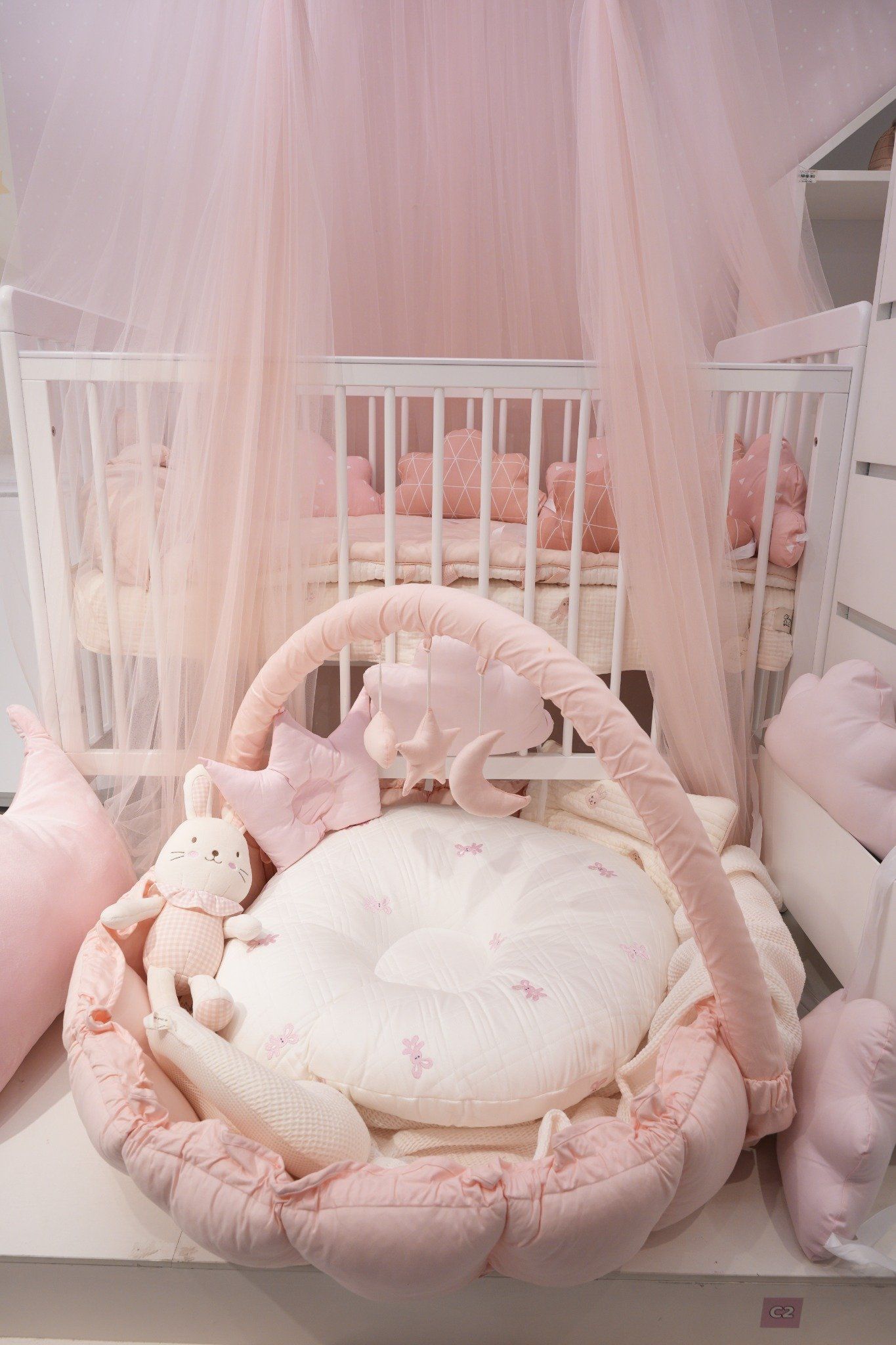 GỐI CHỐNG TRÀO NGƯỢC ROTOTO BEBE VẢI DURARON - THỎ HỒNG