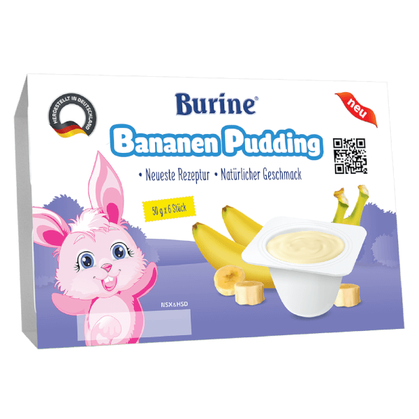 Pudding Burine Vị Chuối 6M+ (50g x 6)