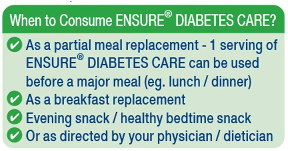 Sữa bột Ensure Diabetes Care dành cho người tiểu đường vị Vanilla (400g)