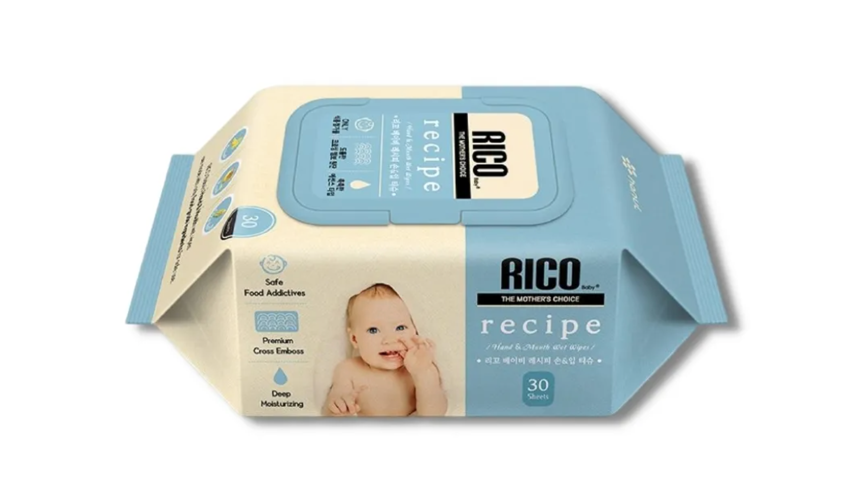 KHĂN ƯỚT CAO CẤP RICO RECIPE - 30 TỜ