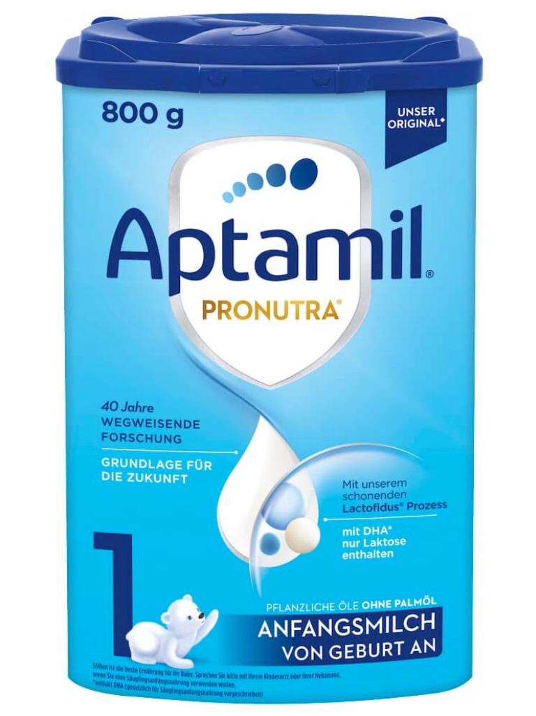 Sữa Aptamil Pronutra Đức Số 1 Cho Bé Từ 0 - 6 Tháng (800g)