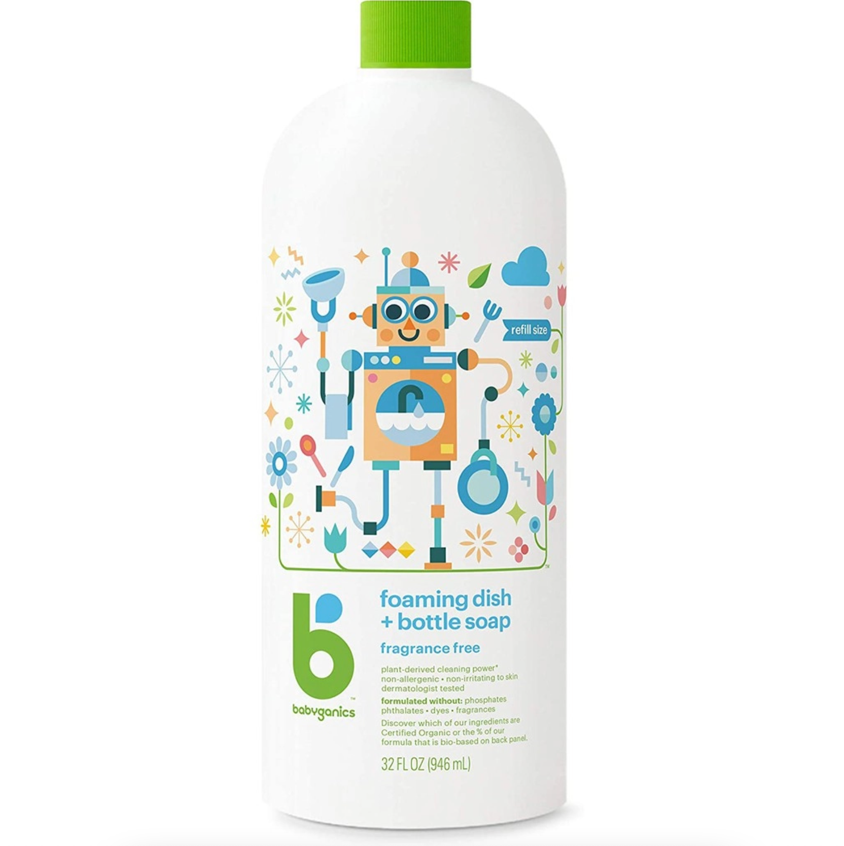 Nước rửa bình sữa Babyganics