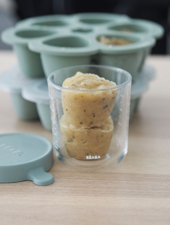 Khay dự trữ đồ ăn dặm bằng silicone Beaba (6x150ml) - Màu Sage