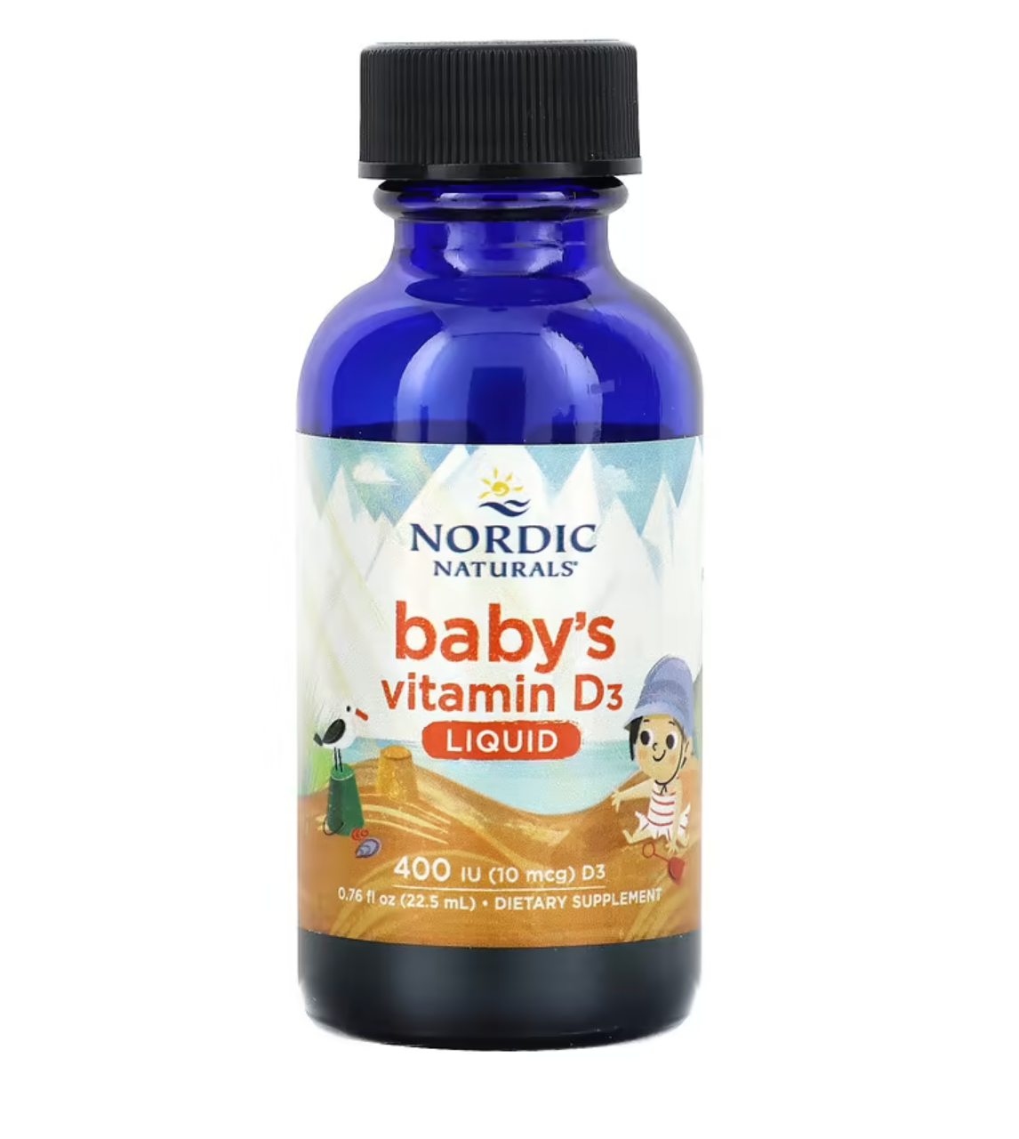 VITAMIN D3 NORDIC NATURALS 400 IU CHO BÉ TỪ SƠ SINH