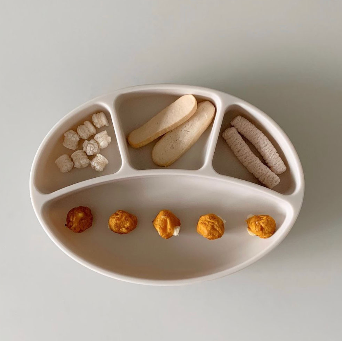 Khay Ăn Dặm Silicone Chia Ngăn Modui