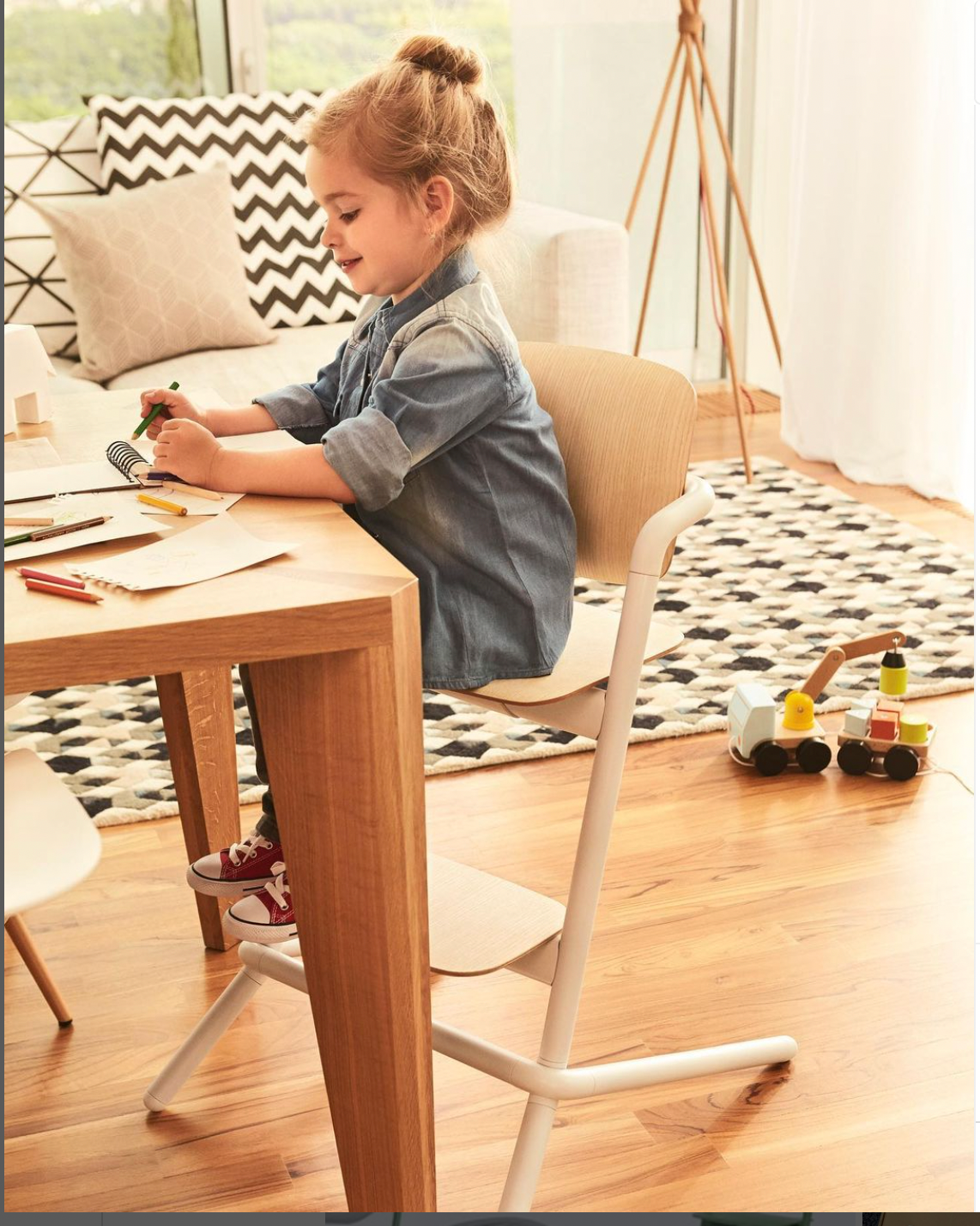 Ghế Ăn Dặm Cybex LEMO 3 in 1 - Màu Sand White