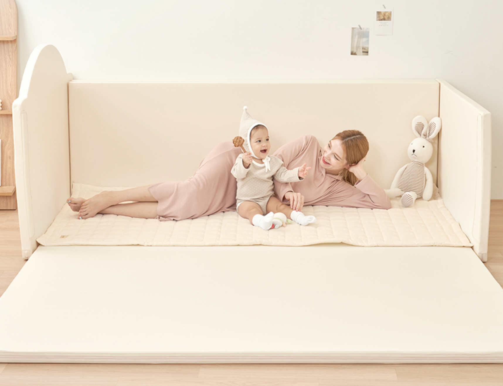 BUMPER BED GGUMBI DÒNG HIGH GUARD - MÀU IVORY