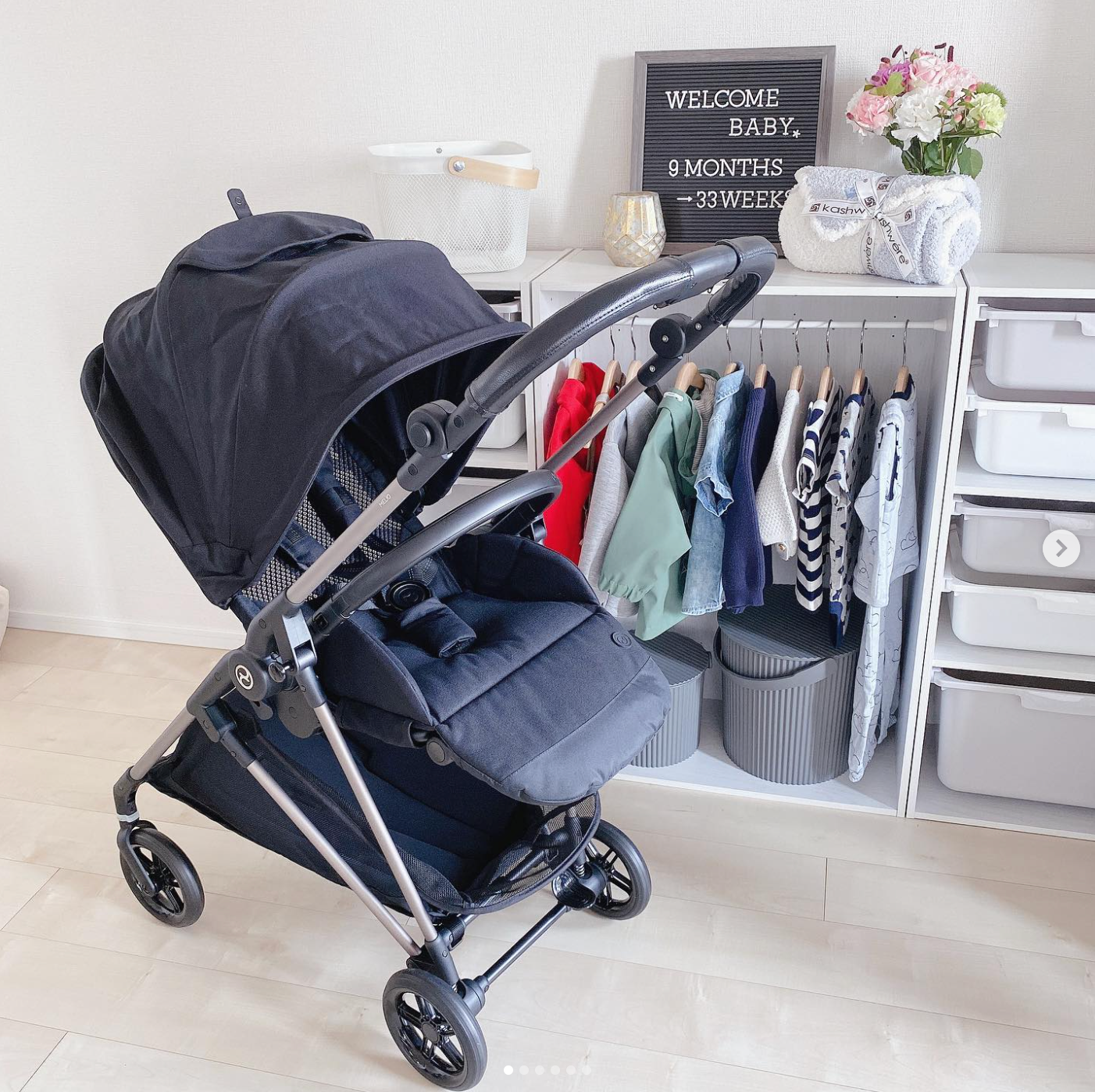 Xe Đẩy Gấp Gọn Cybex Melio TPE - Màu Magic Black