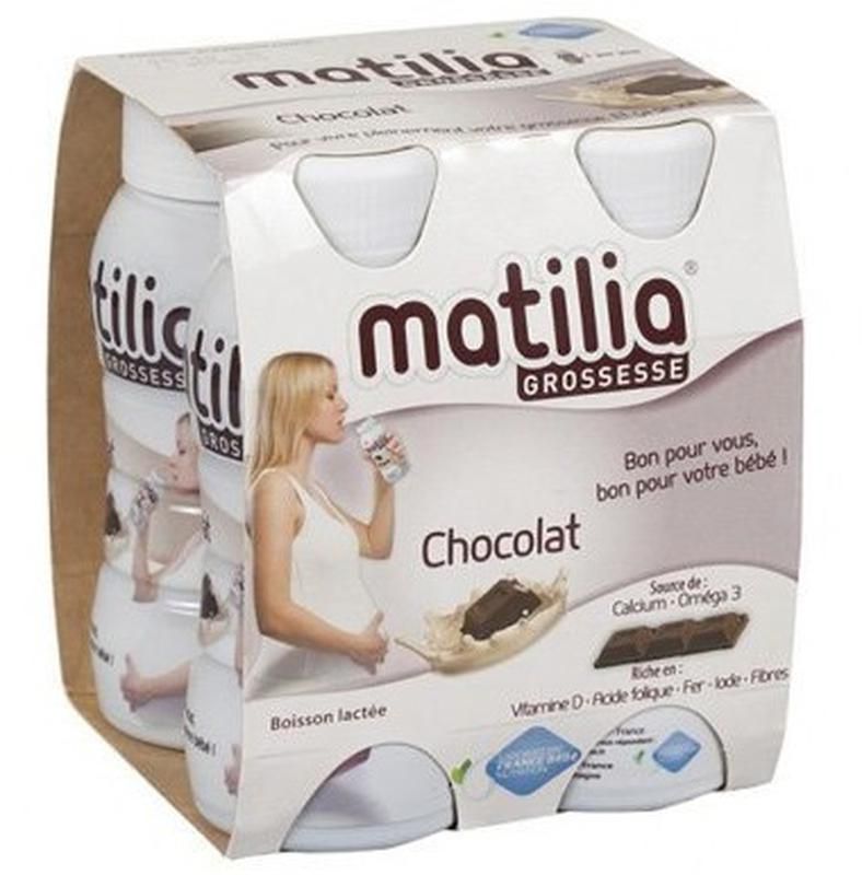 Sữa Bầu Matilia Pháp Vị Socola (Lốc 4 chai x 200ml)