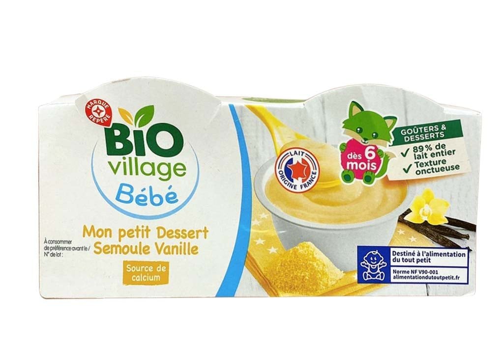 Váng sữa hữu cơ Bio Village Bébé của Pháp cho bé vị Vani