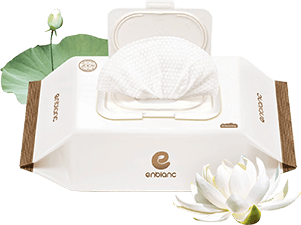 Khăn Ướt Chiết Xuất Từ Hoa Sen Cho Bé ENBLANC WHITE - 74 Tờ