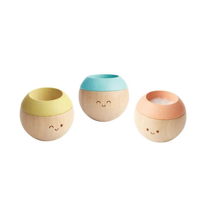 Đồ Chơi Gỗ PlanToys Lật Đật Tròn Sensory Tumbling - Pastel Cho Bé 6M+