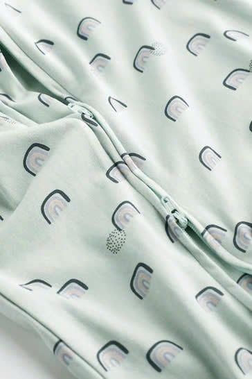 Set 3 Sleepsuits Next Uk Cotton Frist Size Họa Tiết Động Vật Và Cầu Vồng