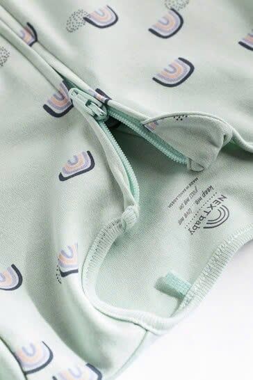 Set 3 Sleepsuits Next Uk Cotton Frist Size Họa Tiết Động Vật Và Cầu Vồng