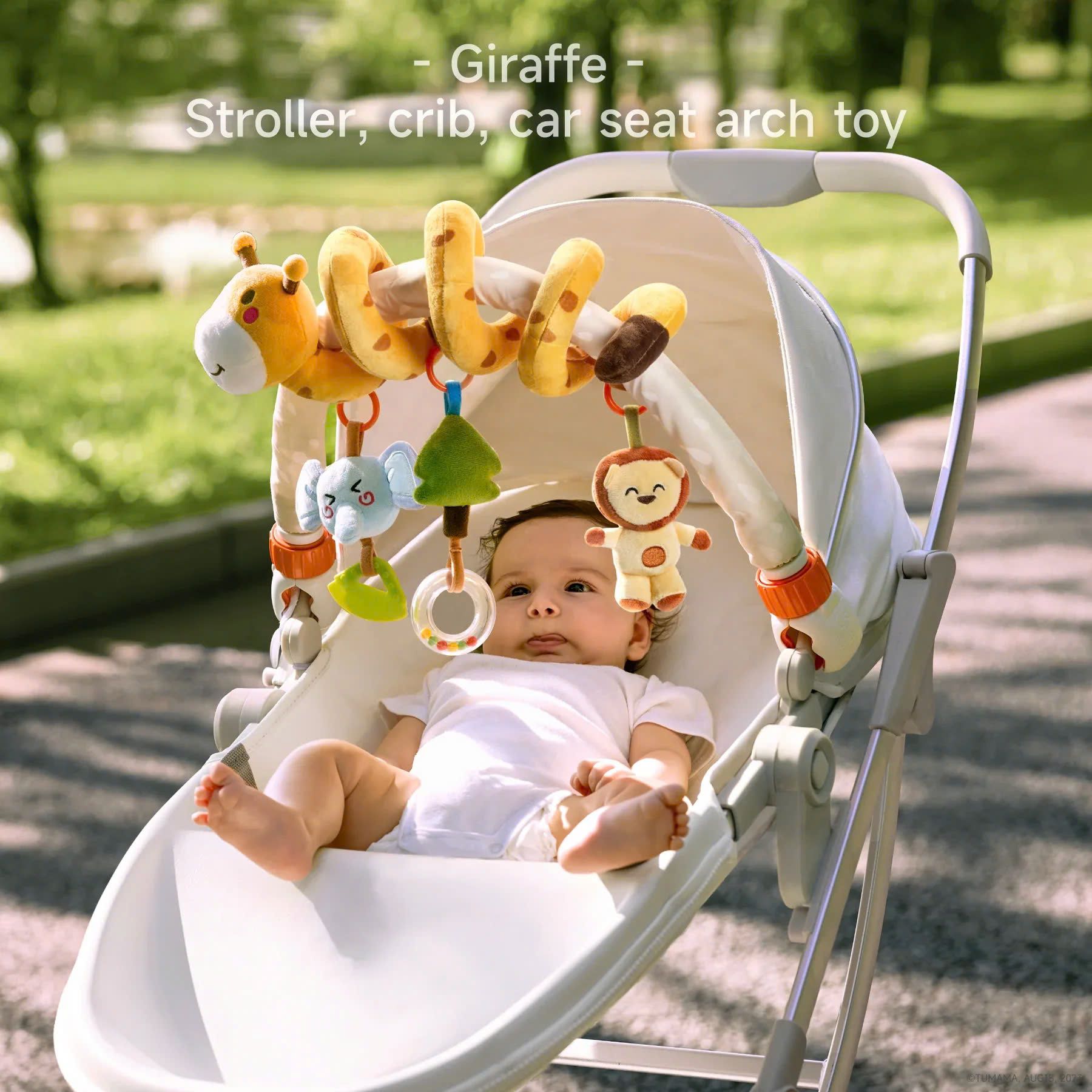 Đồ Chơi Vòm Di Động Tumama Kids Hươu Cao Cổ Kết Hợp Gặm Nướu Animal