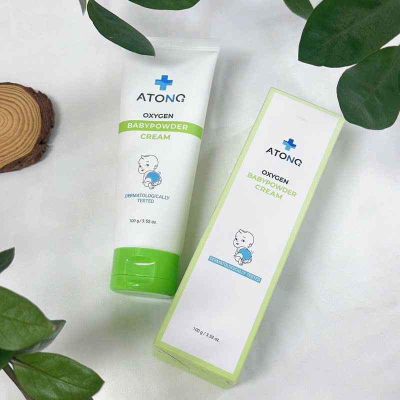 Kem Hăm Atono2 Oxygen Baby Powder Cream Cho Bé 100g (0+)