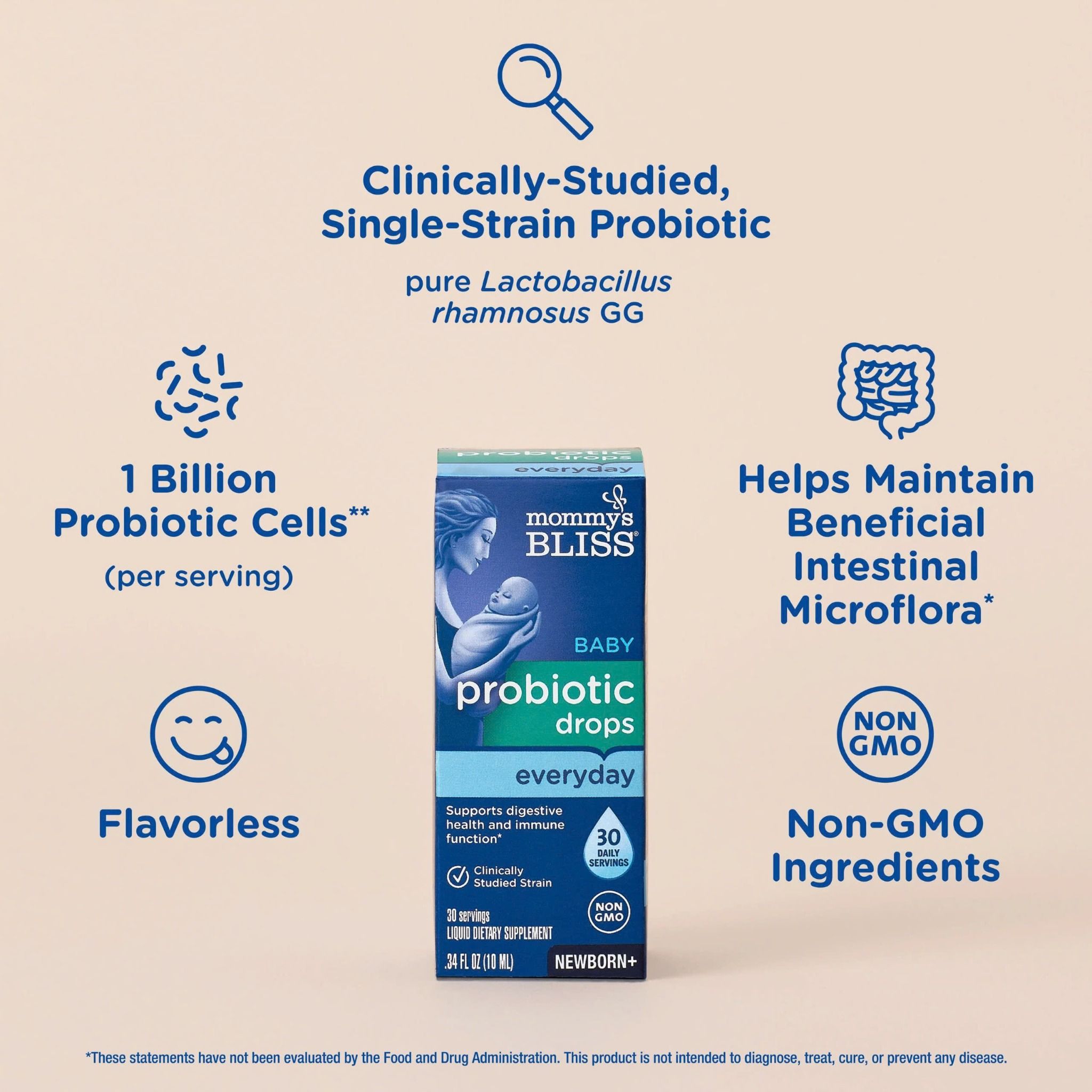 Men vi sinh Mommy's Bliss Baby Probiotic Drops 10ml