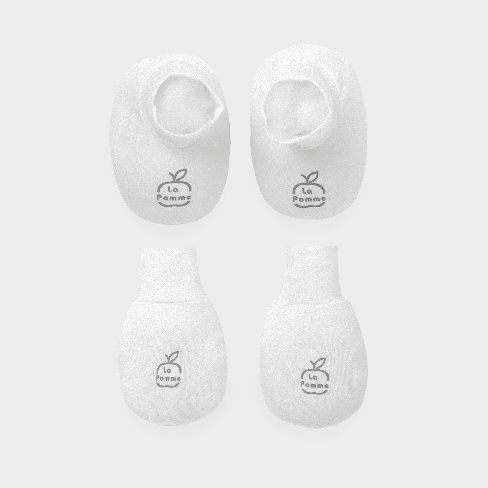 Set bao tay bao chân sơ sinh La Pomme mềm mịn