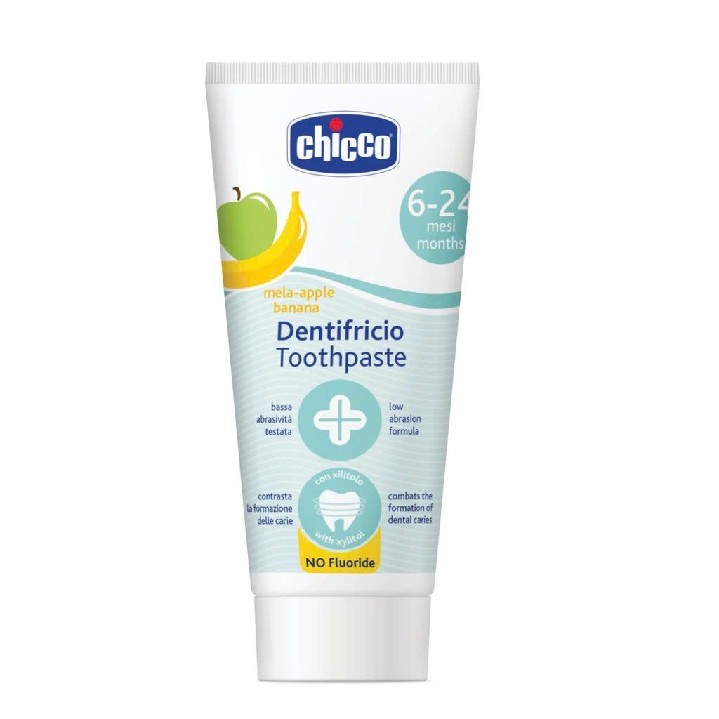 Kem đánh răng hương Chuối - Táo Chicco 6M+ (Mới)