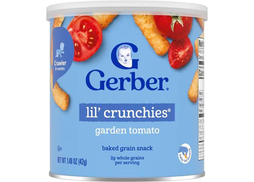 BÁNH ĂN DẶM GERBER LIL’ CRUNCHIES CHO BÉ TỪ 8M+ (42G)